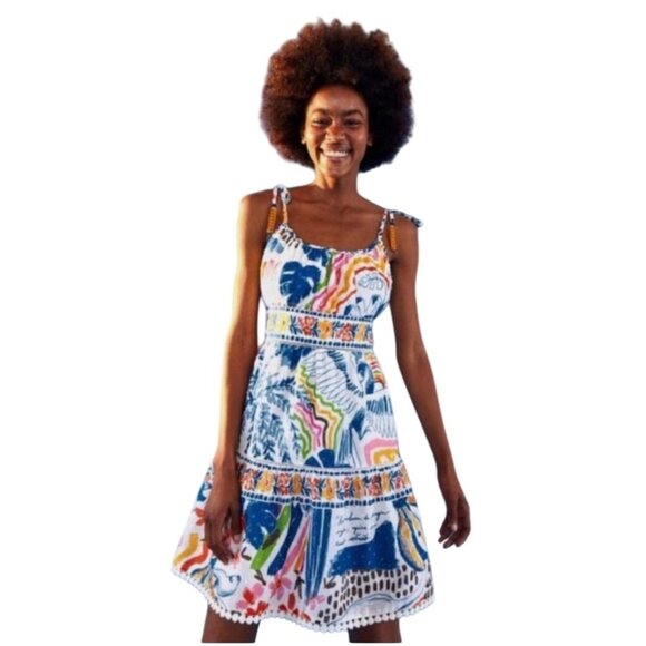 Farm Rio Wild Brazil Mini Dress Size XS New With Tags - Picture 3 of 16